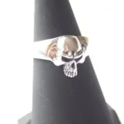 RARE NWT! 100% AUTH THIRTEEN DESIGNS 925 SILVER SKULL RING JAPAN $300+TAX JAPAN