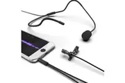 Fifine C1 Lavalier 3.5mm Microphone w Extension Cable for Smartphone Camera PC
