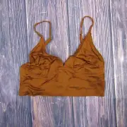 Aerie NEW NWT Womens Medium Brown Crop Top