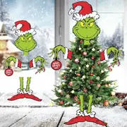 Grinch Christmas Decoration Large Xmas Tree Ornament Funny Monster Green Festive Holiday Display Home Craft Keepsake