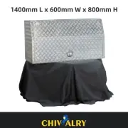 1400mm Aluminium Checker Plate Full Opening Toolbox