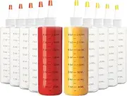 Youngever 10 Pack 250ML Plastic Squeeze Bottles, Plastic Sauce Bottles