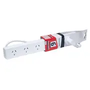 Dynamix A16 6 Outlet Power Board 2x Double Spaced Ports - 0.9m Power Cord - [A16]