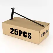 25 Pack grid wall Hooks for Wall Storage, Multi size Heavy Duty, Black & Chrome