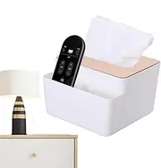 Nybhyjka Wooden Tissue Box, Environmental Protection Box, Modern Farmhouse Boho Decor, Bathroom Hardware, Wooden Storage for Mobile Phones, Remote Controls