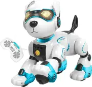 Interactive Programmable Robot Dog Toy with Remote Control for Kids