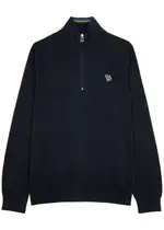 PS Paul Smith Half-zip Cotton Jumper - Navy - Xxl XXL