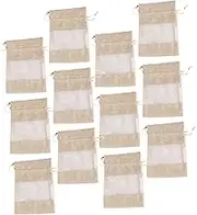 NAMOARLY 12pcs Chic Drawstring Headdress Pouches Elegant Storage Bags for Parties Practical Design for Candy Festive Events Stylish