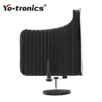 在飛比找momo購物網優惠-【Yo-tronics】金屬麥克風隔音屏 桌上型 錄音 麥克