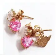 Sailor Moon ANNA SUI Chibi Moon Compact Collaboration Earrings new 2411M*
