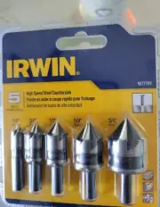 Irwin Hanson 5 Pc. High Speed Steel Countersink Set #1877791 D/S