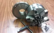 6" 6-JAW SELF-CENTERING LATHE CHUCK w. top&bottom jaws w. 2-1/4"-8 adaptor-new