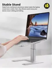 Ergopollo Laptop Stand For PC Computer SILVER