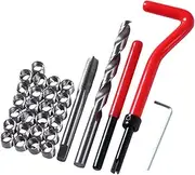 WEKADRIN Thread Repair Kit 30pcs M8 Insert Tool Set Easy Installation for Automotive Threads
