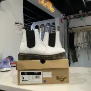 Dr. Martens 2976 Softy T 27475100 Womens White Pull On Chelsea Boots Size 7