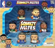 Party Animal Squeezymates NBA 2025 Series 5 Collector Box Set, 6 Figures, 2 1/2 Inch Tall, Team Colors