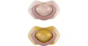 Canpol babies Light Touch Gold pacifier 18m+ pink 2 pcs