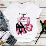 FORAL LOVE WOMEN T SHIRT 時尚鮮花香水印花男女情侶學生百搭T恤