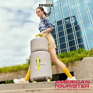 美國旅行者 American Tourister【QV1】ROLLIO 圈圈箱 行李箱 登機箱 硬殼箱 AT 商務箱