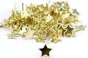 100 Pcs/Pack Multi-purpsoe Star-Shaped Metal Pushpins Set Classic Gold Thumb Tacks Set for Office School Bulletin Boards Pushpin