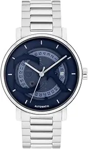 [Calvin Klein] Men's CK Iconic - 40mm 3H Automatic Watch - Stainless Steel Bracelet - Water Resistance 30 Meters - Self-Winding Mechanical Movement - Luxury Timepiece - Him