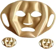 minkissy 3pcs Silicone Mask Beauty Items Esthetician Supplies for Facials Face Cover Face Masks Facemask Maskface Covers Silicone Face Mask Reusable Mask Cover for Home Golden