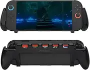 Mcbazel Console Grip for Switch 2 with 5 Game Slots Compatible, Ergonomic Grip Hard Shell for Users Who Prefer Handheld Mode-Black