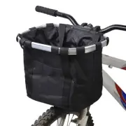Bike Bicycle Front Frame Bag Basket Pouch Organizer Carry Handlebar Storage Pet