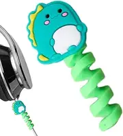 Carina Cavi Management, Charging Cable Protection - Silicone Charger Cable Protection for Cartoons, Colored Cable Management for Festive , Lovely Salva for Data Cables