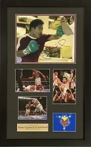 Manny Pacquiao & Freddie Roach Signed Photo 8x10 Boxing Collage Framed COA