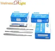 Pack Of 300 Pieces Scalpel Surgical Blades #23 W/ 3 Free Scalpel Handle # 4