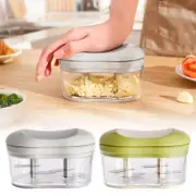 Chopper Hand Push Garlic Cutter Processors with Cover Manual Food Processor GT