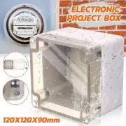 120*120*90mm Clear Waterproof Electronic Project Enclosure Screw Junction Box