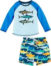 [Mud Pie] Boys Rash Guard & Swim Set