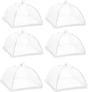 6 Pack Mesh Food Cover Tents by Winknowl, Reusable and Collapsible Large 17" Pop