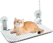 Cat Hammock for Window | Portable Comfortable Cat Window Perch,Indoor Outdoor Cushion Lounger with Suction Attached Canopy Supplies for Climbing