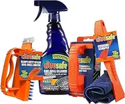 Citrusafe Complete Grill Cleaning Kit - Grill Cleaner Spray (16oz), Scrubber 3 Pack, Nylon Brush, Cookbox Scraper and Microfiber Cleaning Towel - Tools to Clean BBQ Grill Grates, Smokers, Ovens