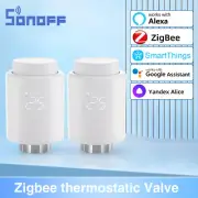 SONOFF TRV Zigbee Thermostatic Radiator Valve TRVZB Smart Temperature Control Su