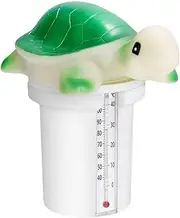 Pool Dispenser Chemical Chlorine Dispenser Animal Shape Tablets Device with Thermometer for Hot Tubs Swimming Pool Green Garden Outdoor Use