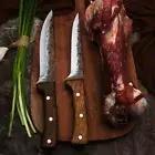 Handmade Boning Knife Kitchen Chef Slicer Peeling Forged 4C413 Steel Wood Handle