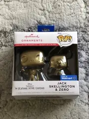 HALLMARK FUNKO POP JACK SKELLINGTON & ZERO 2022 CHASE ORNAMENT LIMITED EDITION