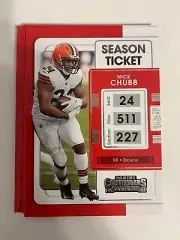 8x NICK CHUBB 2021 Panini Contenders Football LOT #24