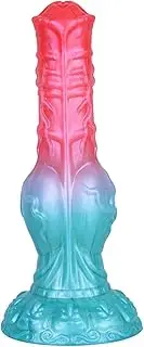 Large Horse Dildo, 21.8cm Animal Dog Knot Anal Dildo with Suction Cup Fantasy Anal Plug Animal Penis Replica Sex Toy for Women