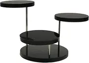 3-Layer Round Acrylic Display Risers - Perfume Organizer Stand for Display or Collections | Holder Ears Jewelry Storage Shelf Anime Seta-au