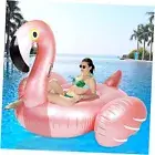 Giant Inflatable Flamingo Ride On Pool Float,Blow Up Pool Floatie with Fast