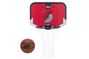 Franklin Sports NBA Portland Trail Blazers Mini Over The Door Basketball Hoop - Kids Indoor Mini Basketball Hoop with Basketball - NBA Fan Shop Mini Hoop for Bedroom + Office - Over The Door Hoop Set
