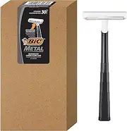 BIC Bic metal men's disposable shaving razors, single blade, 30 count (6 packs of 5 razors), 30 Count