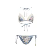[Zimmermann] Zimmermann-Blue Cascadian Crochet Tri Lycra Bikini-Donna 3 NUM