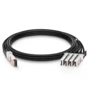 FS 100G QSFP28 to 4x25G SFP28 Passive Direct Attach Copper Breakout Cable 5ft