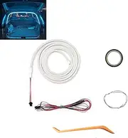 Dynamic Flowing Car Trunk Light Strip, Waterproof Led Strips Lights for Car, Cars Led Hood Lightsstrip, 2/4M Universal Fit, Easy Install Interior Ambientlight (Blue Light,Half Circle-2m)